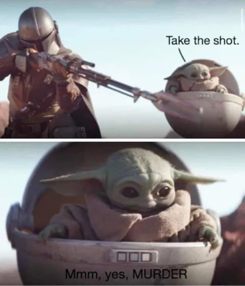 Grogu Says Yes to Murder