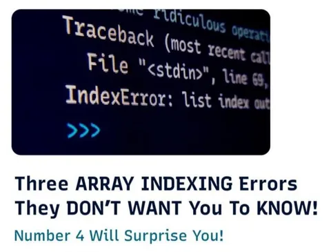 Three Array Indexing Errors