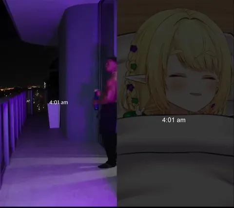 She Sleeps While He Works