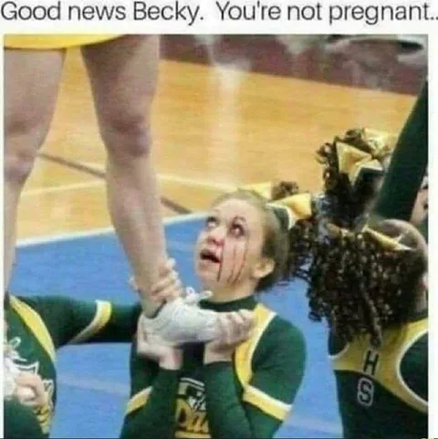 Good News Becky Pregnancy Reaction