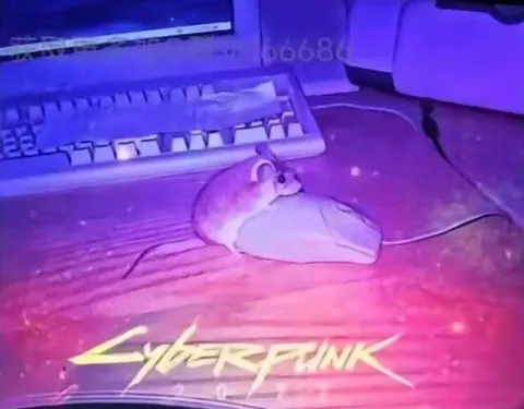 Cyberpunk Mouse Companion