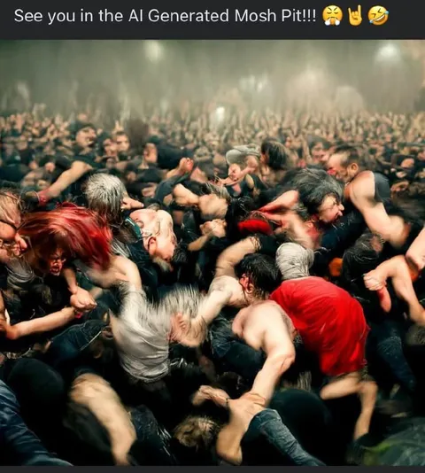 AI Generated Mosh Pit