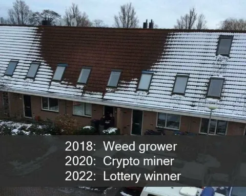 Snowy Roof Weed Crypto Lottery