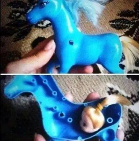 Blue Toy Horse Transformation