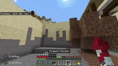 Minecraft Firework Flight Ends in Death