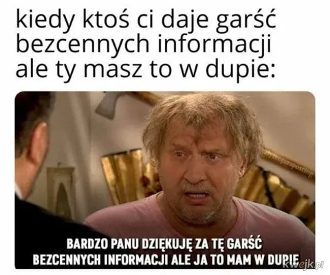 Garść bezcennych informacji