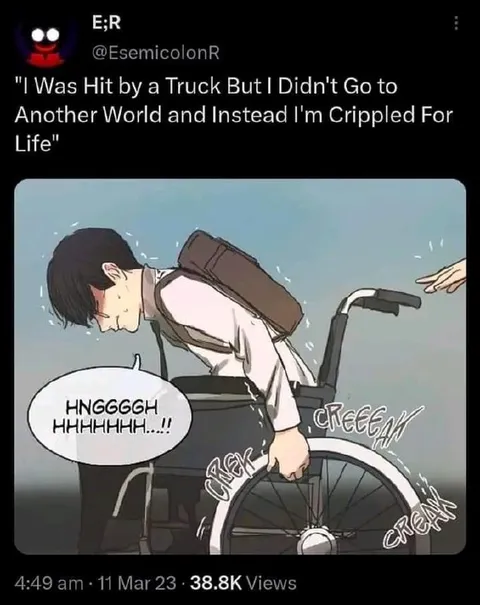 Hit by a Truck, No Isekai