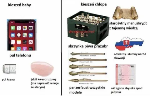 Kieszeń baby kontra kieszeń chłopa