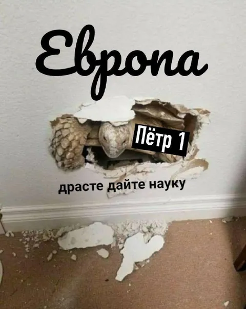 Пётр I пробивает Европу