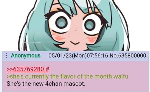 The New 4chan Mascot Waifu