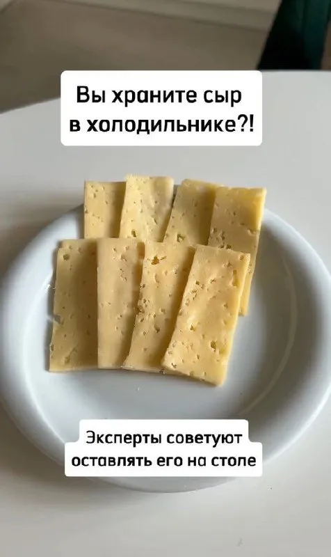 Эксперты советуют хранить сыр на столе
