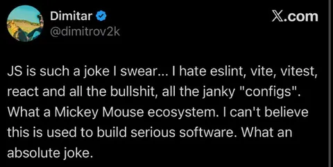 JavaScript Ecosystem Rant