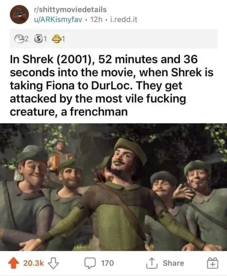 Vile Frenchman in Shrek