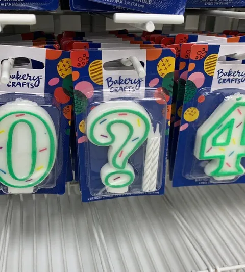 Question Mark Birthday Candle