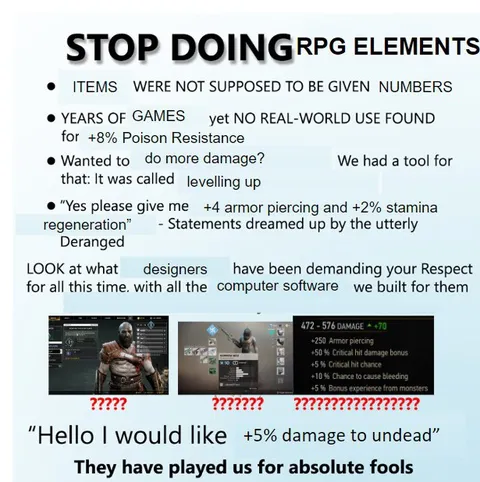 Stop Doing RPG Elements
