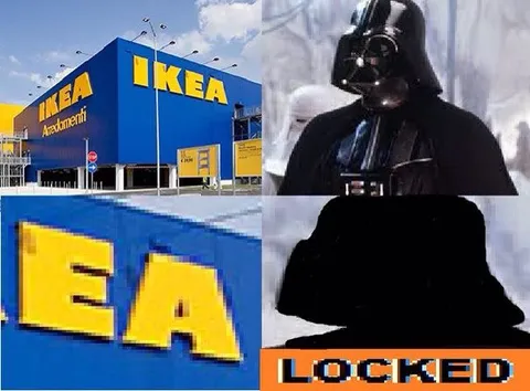 Darth Vader Finds IKEA Locked