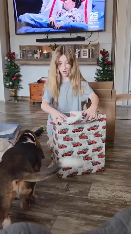 Girl Finds a Surprise in the PS5 Box