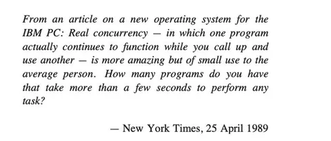 1989 Multitasking Prediction