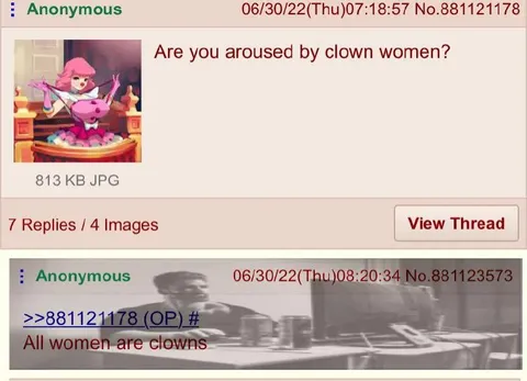 Are You Aroused by Clown Women?