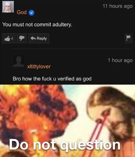 Do Not Question God
