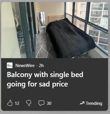 Balcony Single Bed Apartment