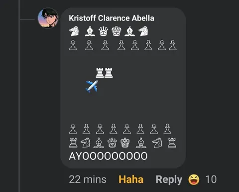 Chess Plane Crash Reaction