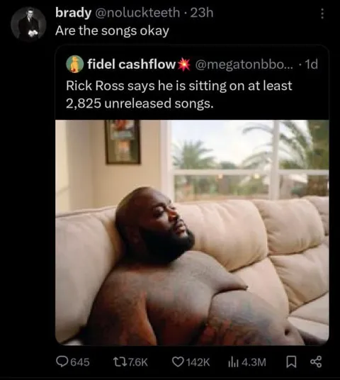 Rick Ross Has Unreleased Songs