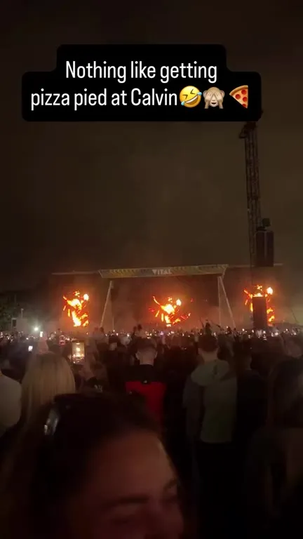 Pizza Pie at Calvin Harris