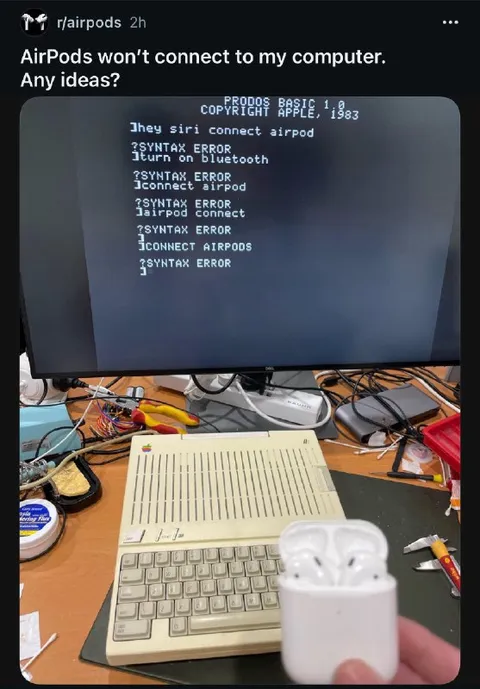 AirPods Won’t Connect to Apple II