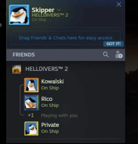 Penguins Playing Helldivers 2