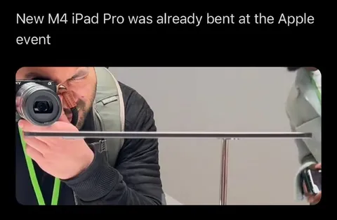 Bent iPad Pro at Apple Event