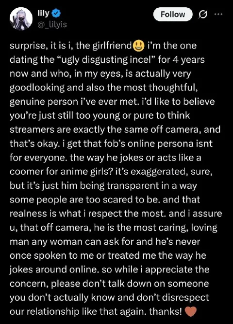 The Girlfriend Defends Her Boyfriend