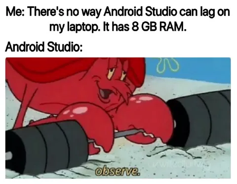 Android Studio Makes Laptop Lag