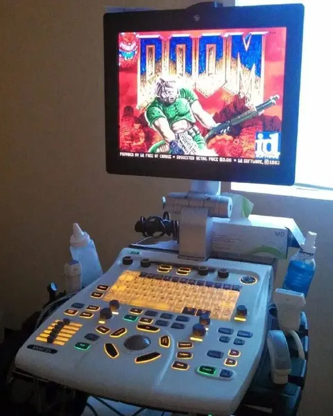 Doom on an Ultrasound Machine