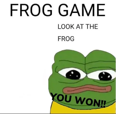 Frog Game You Won