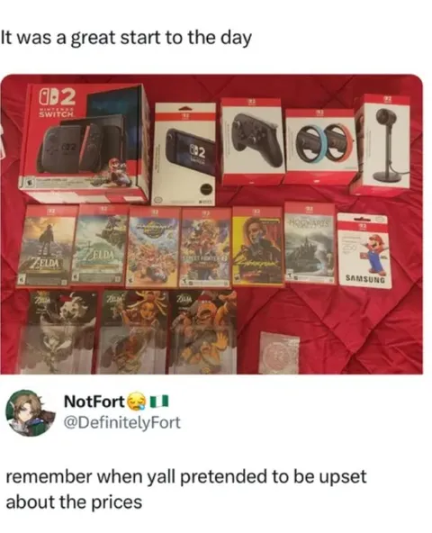 Pretending to Hate Switch 2 Prices