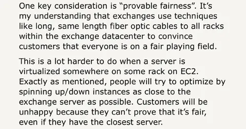 Cloud Trading Fairness Problem