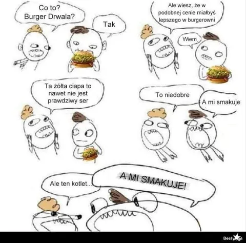 Burger Drwala i prawdziwy ser