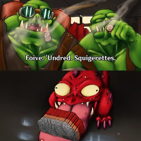 Ork Counts His Squigerettes