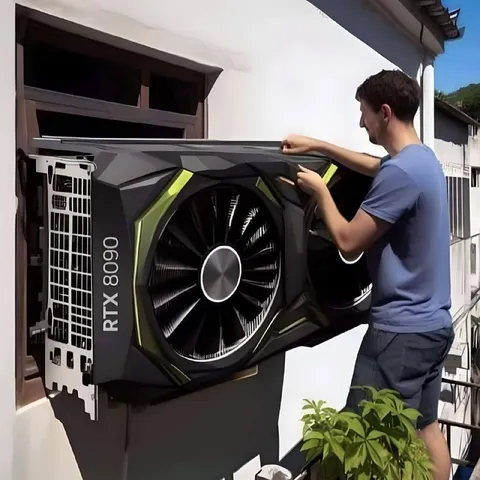 Man Installs RTX 8090