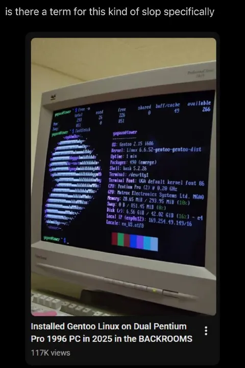Gentoo Linux in the Backrooms