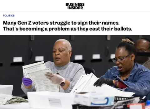 Gen Z Voters Struggle to Sign