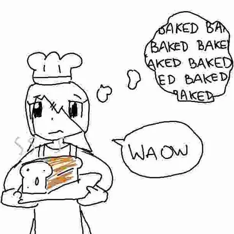 Baked Bread Girl Says Waow
