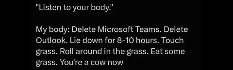 My Body Says Delete Microsoft Teams