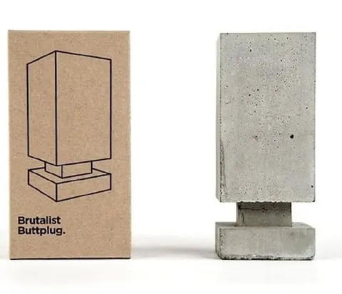 Brutalist Buttplug Sculpture