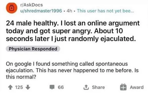 Spontaneous Ejaculation After Anger