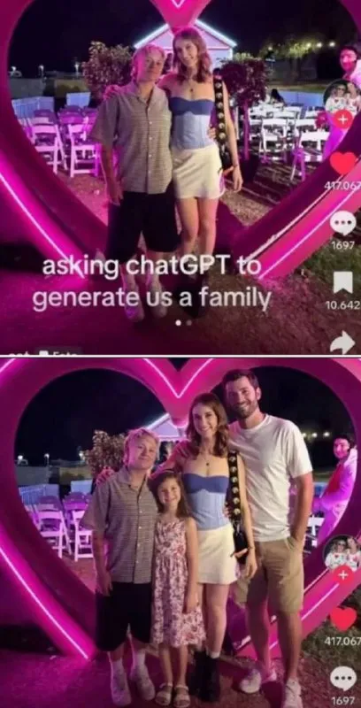 Asking ChatGPT to Generate a Family