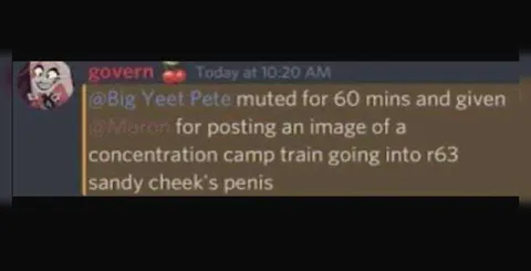 Discord Mod Gets Very Specific