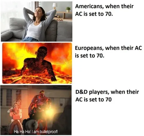 AC Set to 70 Comparison