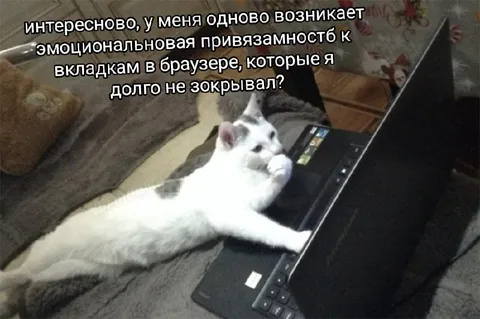 Эмоциональная привязанность к вкладкам